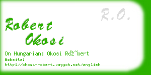 robert okosi business card